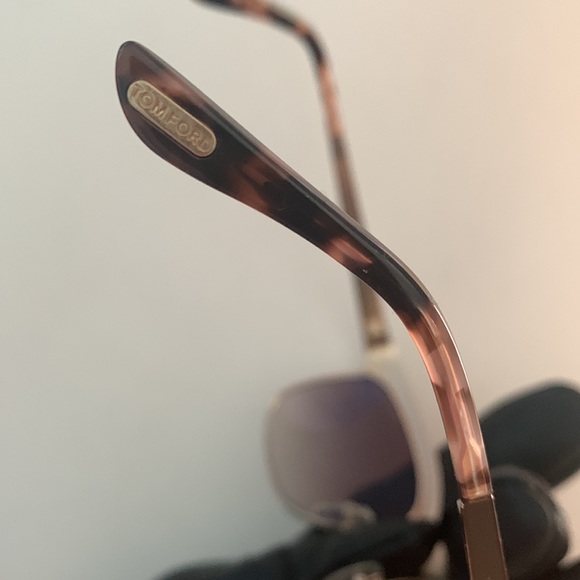 NEW TOM FORD SUNGLASSES ft0437 W197 BEC 48F Metal - Picture 4 of 7